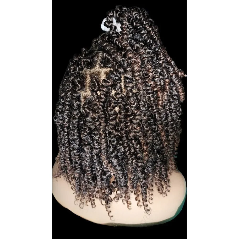 Braided Full Lace Wig, Handmade Passion Twist, Bohemian Twist. Short 12" NWT - Picture 5 of 15